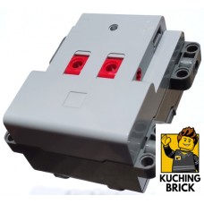 bb1295c01 Electric 9V Battery Box Powered Up with 2 Switches and Dark Bluish Gray Bottom - Screw Opening